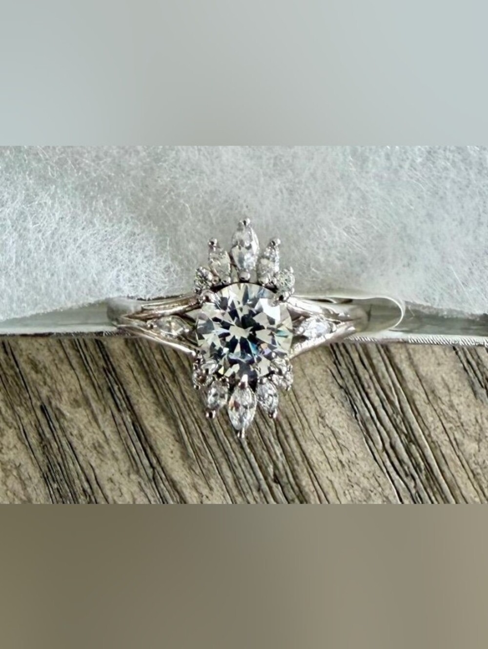 Brand New Bomb Party Clear Crystal Cubic Zirconia Statement Ring Size 9 RBP NWT